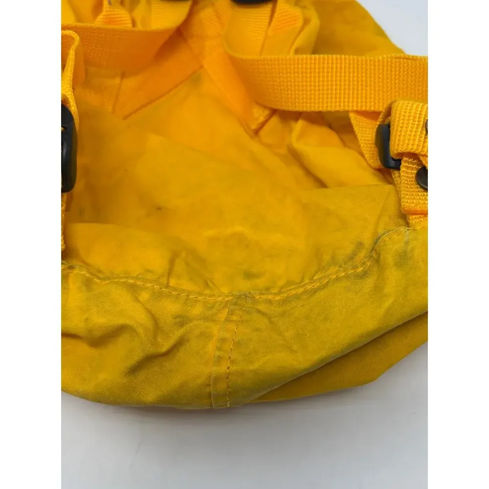 Fjallraven backpack yellow *lots of wear* small child